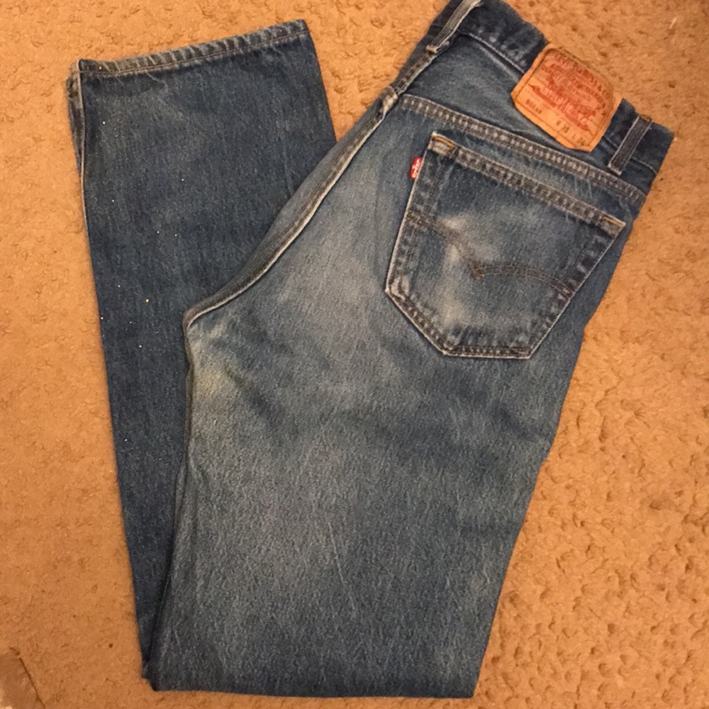 VTG 90s 501 mens work jeans button fly 35x31 F6
